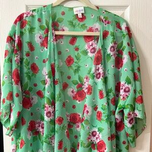 LuLaRoe Monroe Fringe Kimono